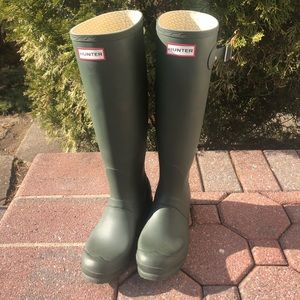 Green Hunter Boots. Gently worn!